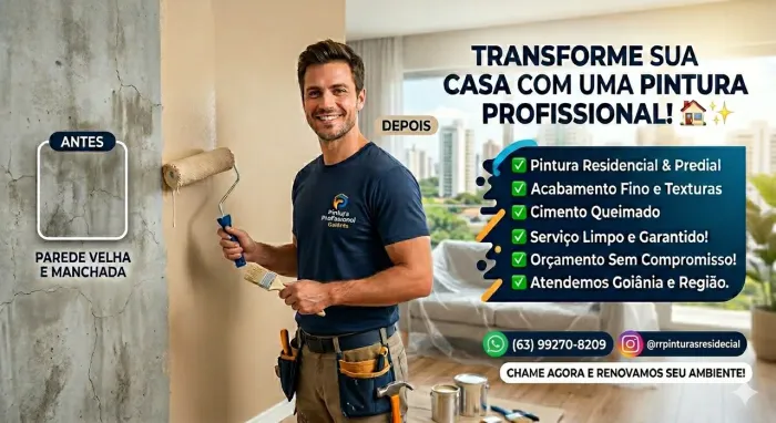 Pintura residencial e predial