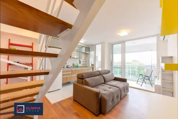 Aluguel Cobertura 1 Dormitórios - 88 m² Pinheiros