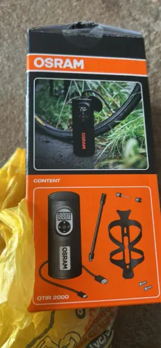 Compressor de Ar Portátil sem Fio Osram para Carro Moto Caminhão - Cod. OTIR2000