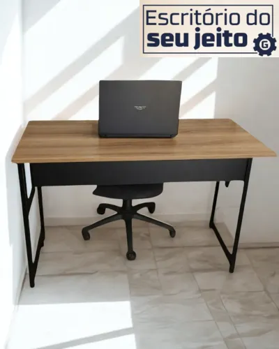 Mesa Industrial Reforçada 1,1 m NOVA Escrivaninha Multiuso para Notebook Estudo Computador