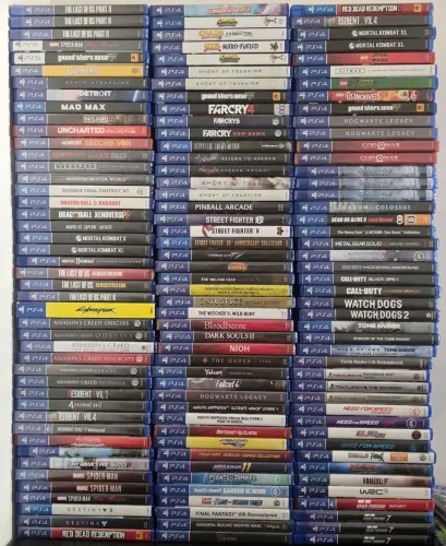 Jogos PS4 e PS5 disponíveis 