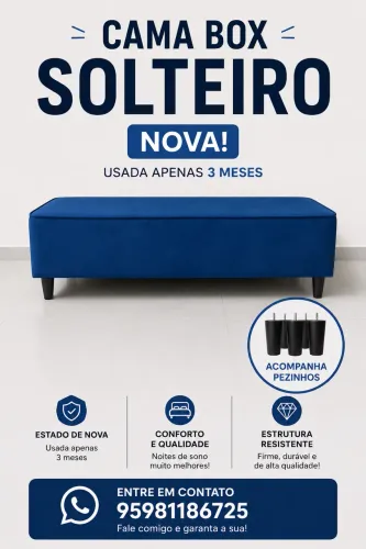Cama box solteiro