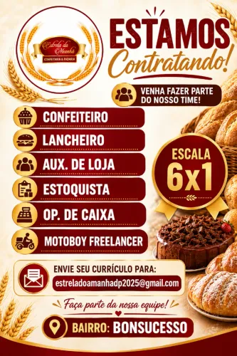 Padaria contrata