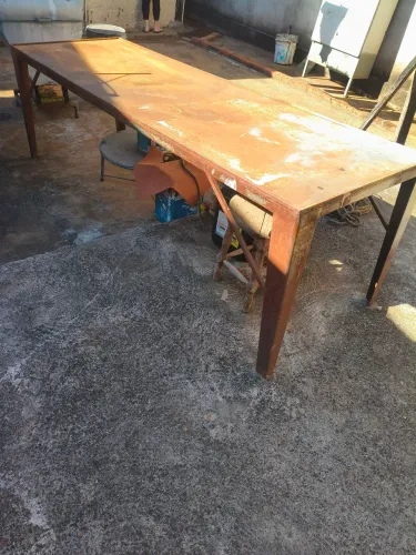 Mesa de ferro para oficina de 2,5comprimento 80xlargura 76 Altura