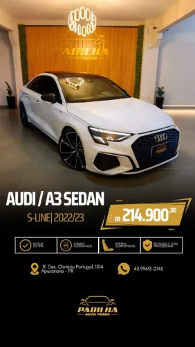 Audi A3 Sedan S-line 2.0 TFSI S-tronic 2023