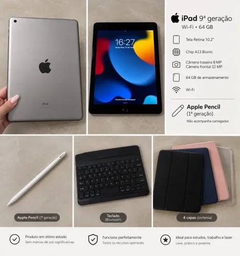 iPad 9ª Geração 64GB Wi-Fi A2602