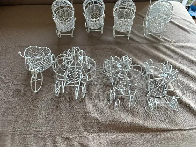 Kit com 8 mini aramados diversos - lembrancinha festa decoração - antigo leia