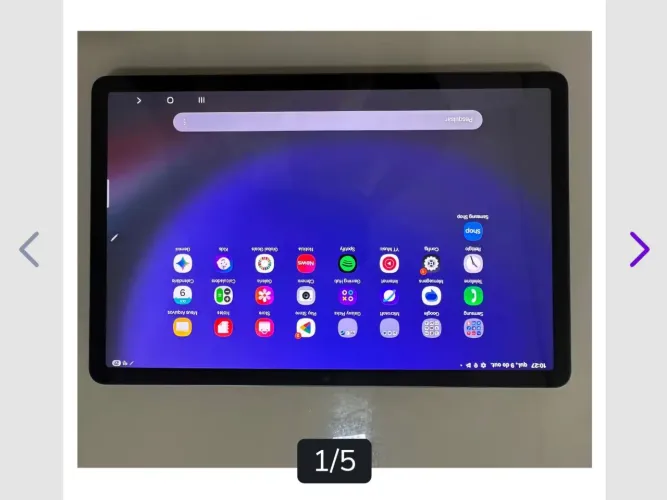Tablet Samsung Galaxy Tab S9 5G, 256gb, 12gb Ram, Tela Imersiva De 11.0