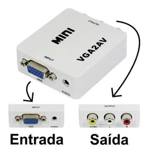 Conversor Vga Para Av Rca