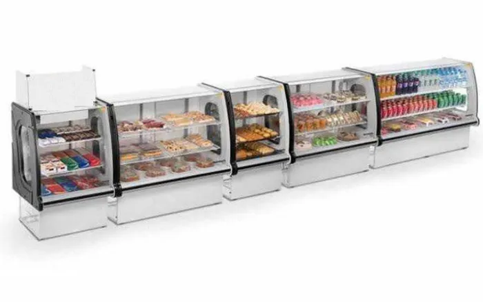 Frente de padaria lanchonete completa Balcao seco estufa e refrigerado a pronta entrega