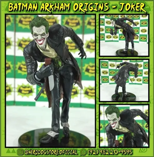Action Figure Joker (Arkhan Origins) - NerdDog Store Batman Coringa Gotham Bruce Wayne
