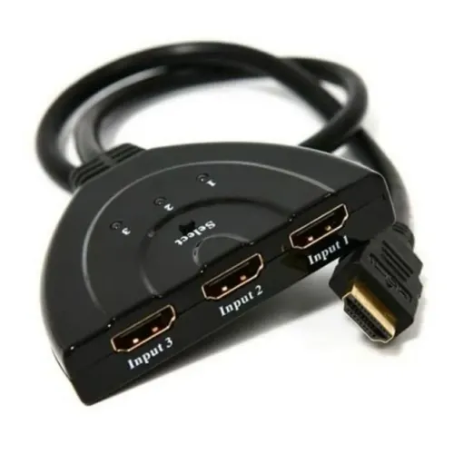 Hub Hdmi Switch 3x1 Adaptador conversor Cabo 3 Entradas x 1 Saída