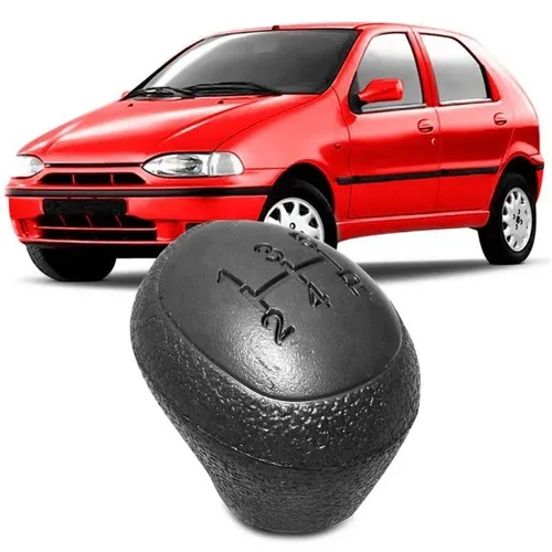 Manopla Bola De Câmbio Palio Edx 1999 Cinza