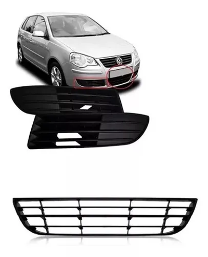 Kit Grade Inferior Polo +par Grade Milha 2007 A 2011 S/ Furo