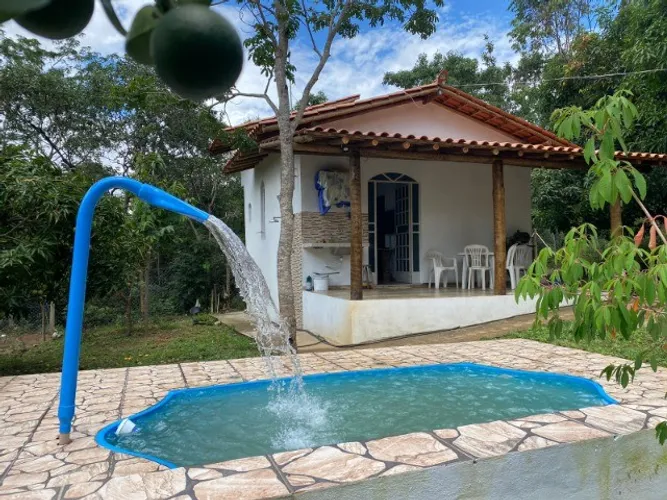 Chale,piscina em area de 1.000² plana, terra para plantio, Serra do Cipo.
