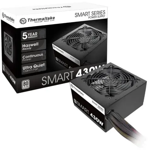 Fonte Thermaltake Smart Series 430W 80 Plus White PFC Ativo