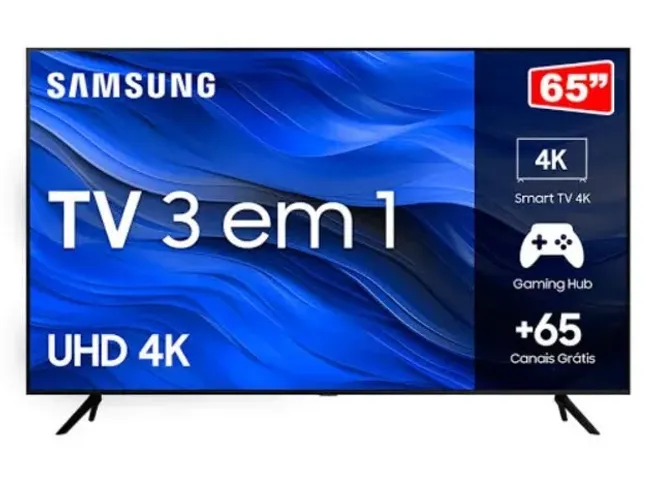 Smart TV 65? Samsung CU7700 | Lacrado Novo | Loja Fisica