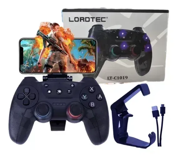 Manete Controle Joystick Celular Bluetooth Ios Android Windows Sem Fio