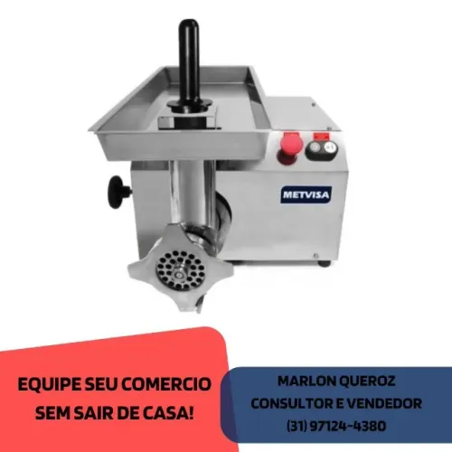 Picador de Carne Metvisa Inox 220v