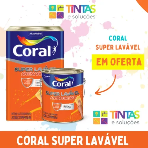 Tinta Coral Super Lavável