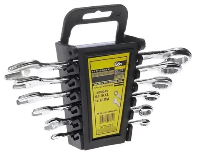 Kit Chave Combinada de Boca Estrela BT-395 Profissional c/6-Pcs de 6 A 16mm
