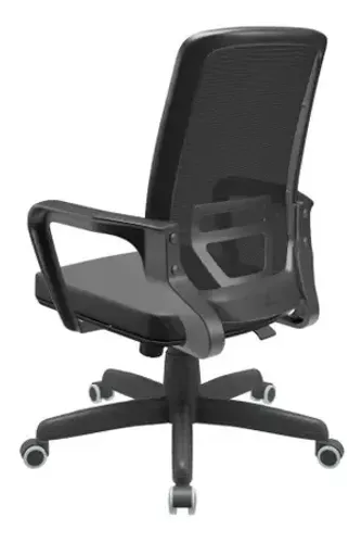 Cadeira Presidente Adrix S/Apoio de cabeça Base Preta c/Relax 