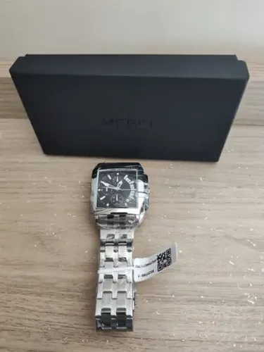 Relógio Megir Importado, Original Com Visor Quadrado