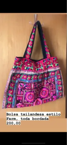 Bolsa grande bordada