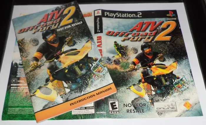 Encarte e manual do Jogo Atv Off Road Fury 2 Playstation 2
