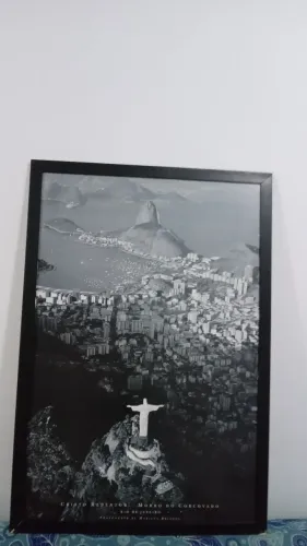 Quadro  Rio antigo Cristo Redentor 