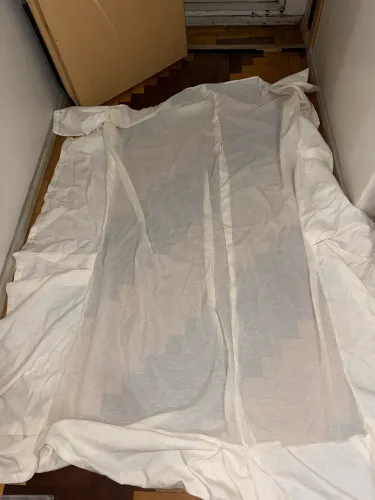 Forro para base de cama box casal