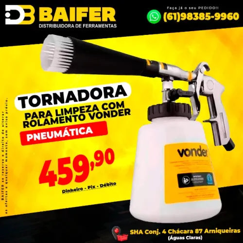 Tornadora Para Limpeza Pneumática Com Rolamento Vonder