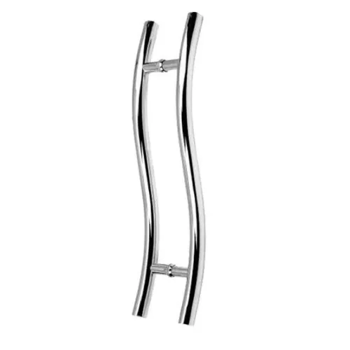Puxador inox em S Redondo furacão 45x30