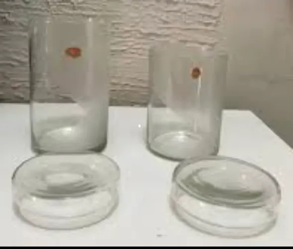 (Antiguidade) Lindo conjunto de vidro c/ desenho