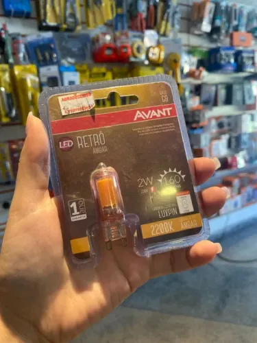 Lâmpada LED Retro 2W 2200K Âmbar G9