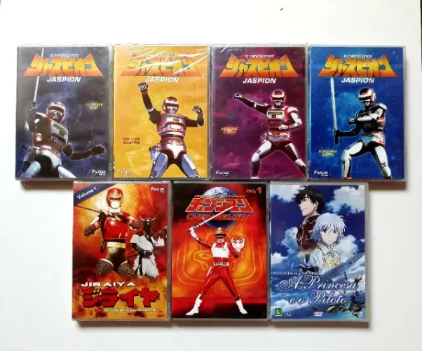 DVDs JASPION, JIRAIYA, CHANGEMAN (COMBO)