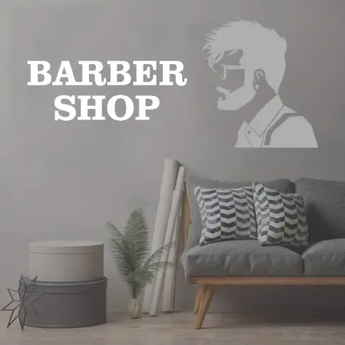 Logo Barber Shop para Barbearia em Alto Relevo