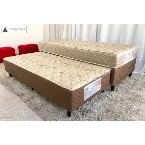 Cama Solteiro Duo Box + Cama auxiliar D33 88x188x60 - Produto Novo