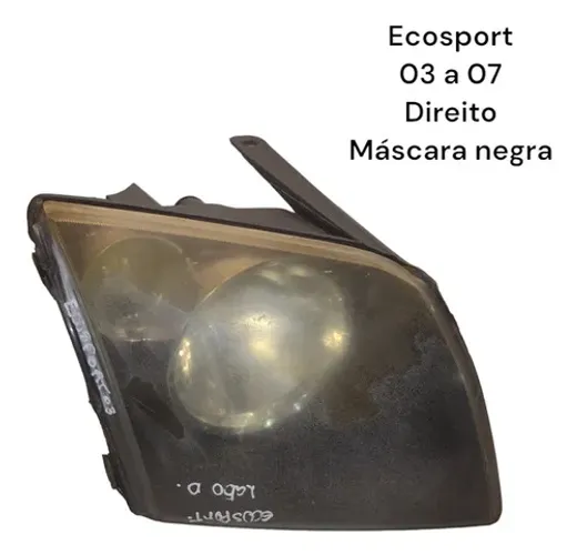Farol Direito Ecosport 2003 A 2007 Pisca Cristal com detalhe