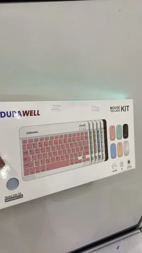 Kit Mini Teclado e Mouse Sem Fio Bluetooth Ultrafino Portátil Recarregável - Loja COimbra