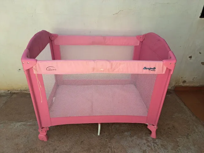 Berço Burigotto Rosa Camping