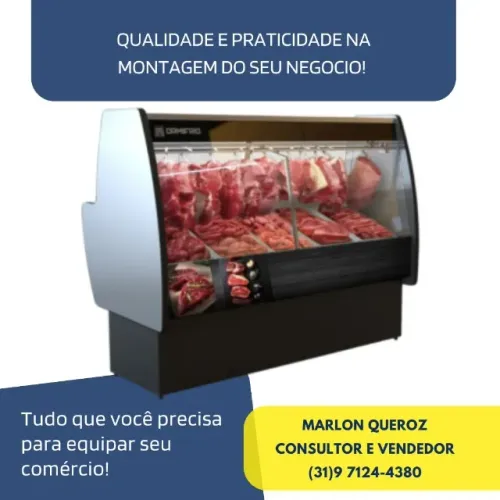 Balcão de Carne 1,8 Metros Ormifrio com Tendal Novo