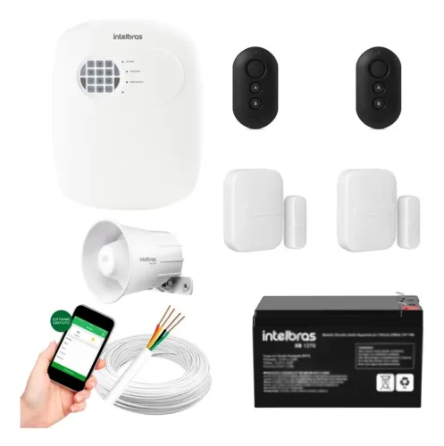 Kit Alarme Monitorado Intelbras Instalado Loja e Residencial