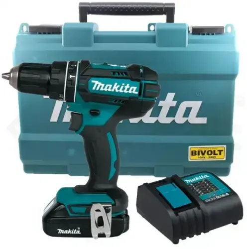 PARAFUSADEIRA/FURADEIRA DE IMPACTO BAT 18V 1.5 AH DHP482SY - MAKITA