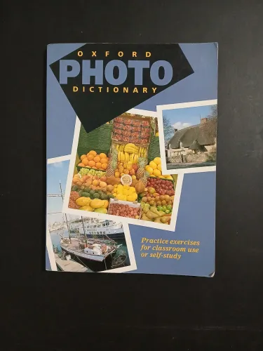 Livro Oxford Photo Dictionary conservado