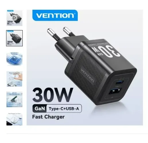 Carregador Vention 30W para iPhone Samsung Lacrado