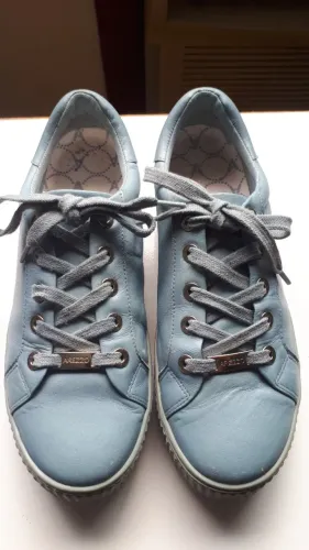Tênis Arezzo Azul em Couro (38/39)