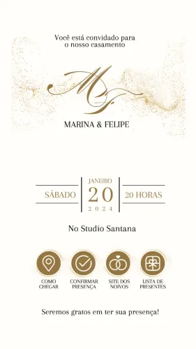 Convites de Casamento e Aniversário Personalizados e Interativos