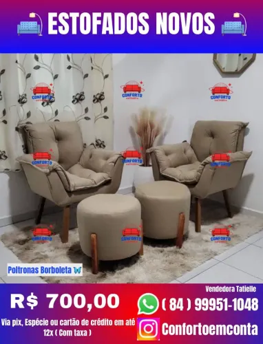 Poltronas Borboleta Novas - Diretamente da nossa fábrica para o conforto do seu lar