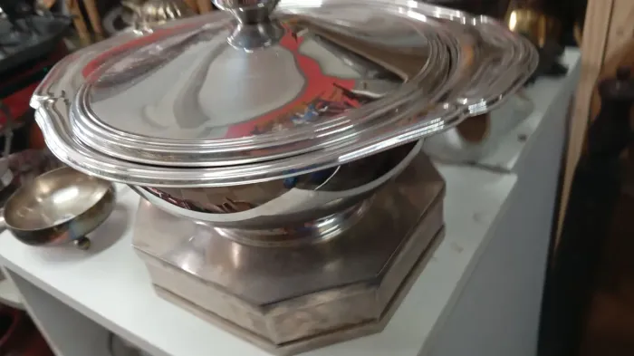 Conjunto de Sobrepor de Prata - Ideal para Escritório